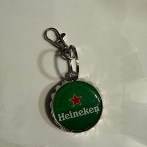 Heineken Metal Bottle Opener Keychain